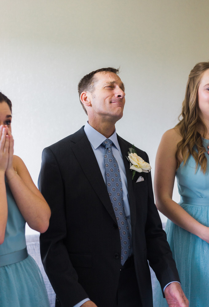 dads reaction at first look