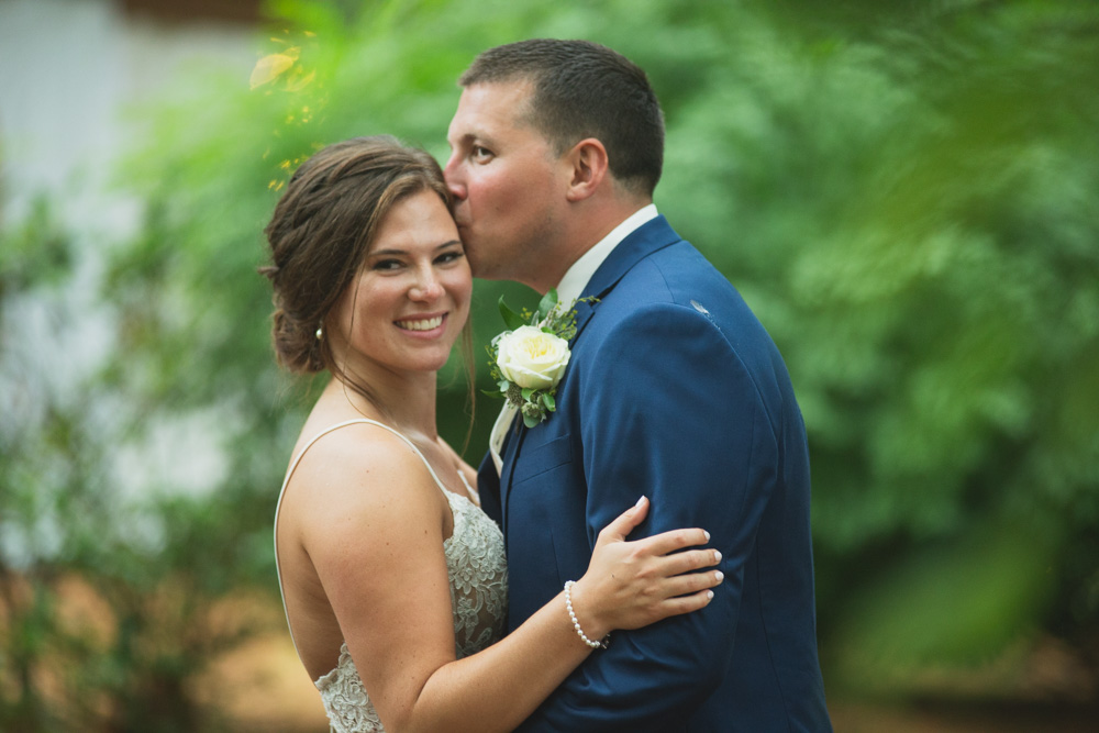 Bride and groom portraits at the tunxis country club