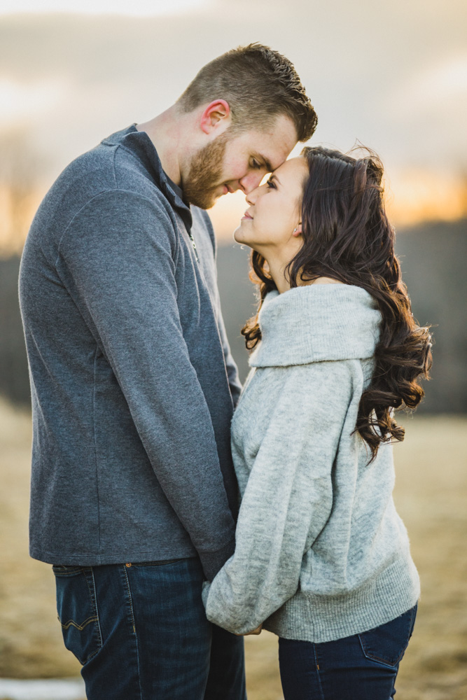 New England wedding photographer's engagement session at Topsmead State Park