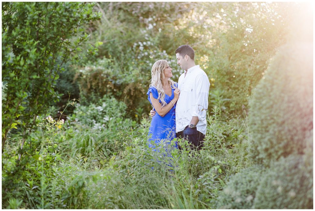 couple at their harkness engagement session