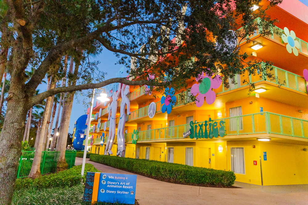 photo from Disney's pop century resort in the blog about packing
 